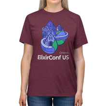 Load image into Gallery viewer, 2023 ElixirConf US Unisex Triblend Tee