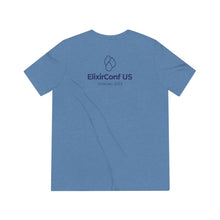 Load image into Gallery viewer, 2023 ElixirConf US Unisex Triblend Tee