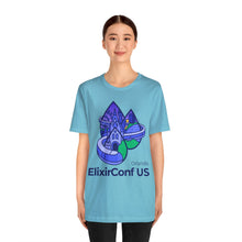 Load image into Gallery viewer, 2023 ElixirConf US Unisex Jersey Short Sleeve Tee