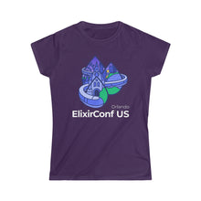 Load image into Gallery viewer, 2023 ElixirConf US Women's Softstyle Tee