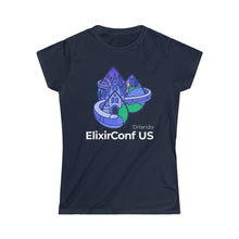 Load image into Gallery viewer, 2023 ElixirConf US Women's Softstyle Tee