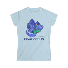 Load image into Gallery viewer, 2023 ElixirConf US Women's Softstyle Tee