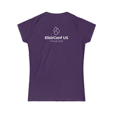 Load image into Gallery viewer, 2023 ElixirConf US Women's Softstyle Tee