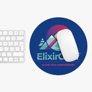 2022 ElixirConf Mouse Pad Blue