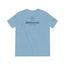 Load image into Gallery viewer, 2023 ElixirConf US Unisex Triblend Tee
