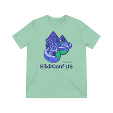 Load image into Gallery viewer, 2023 ElixirConf US Unisex Triblend Tee
