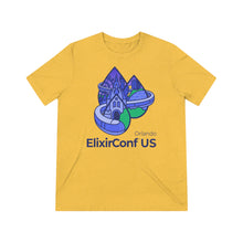 Load image into Gallery viewer, 2023 ElixirConf US Unisex Triblend Tee
