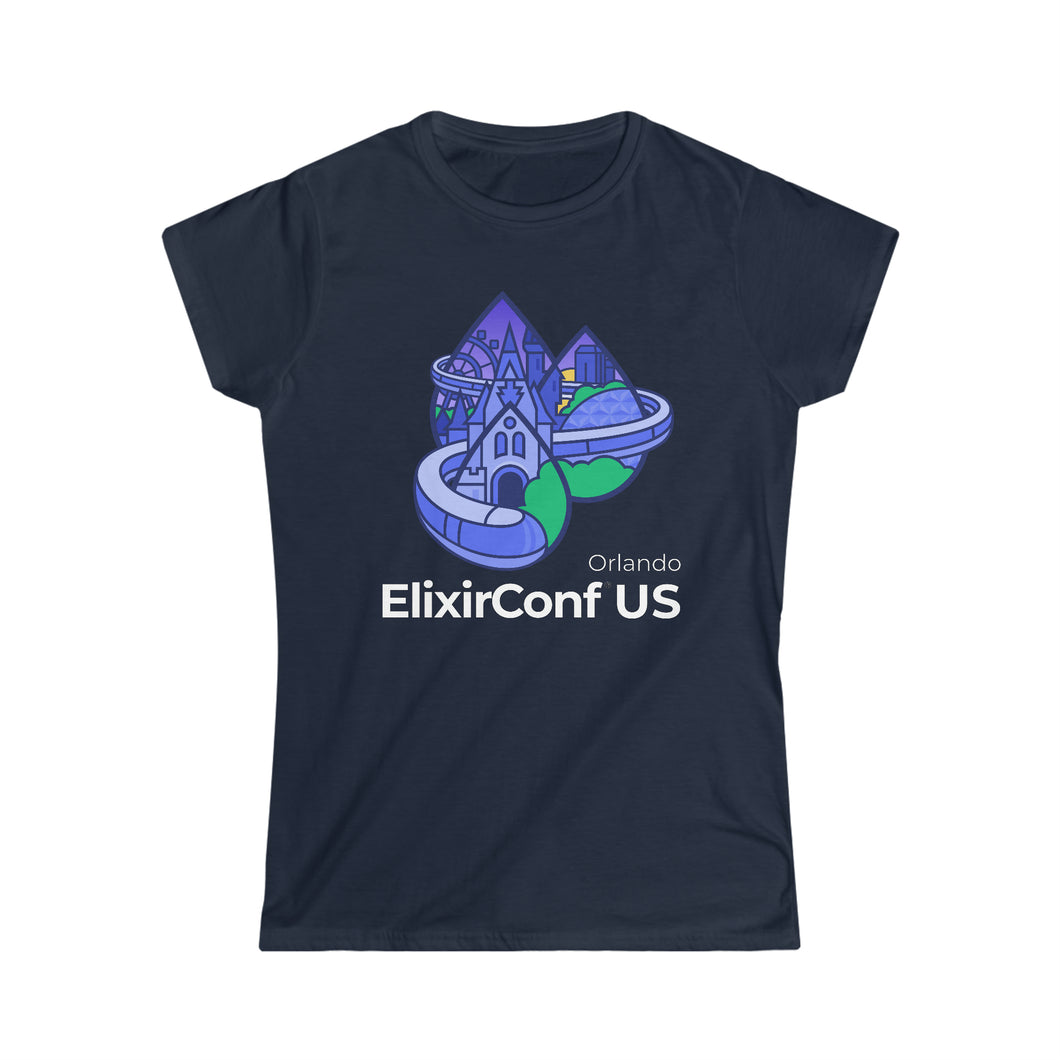 2023 ElixirConf US Women's Softstyle Tee