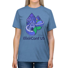 Load image into Gallery viewer, 2023 ElixirConf US Unisex Triblend Tee
