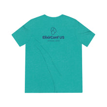 Load image into Gallery viewer, 2023 ElixirConf US Unisex Triblend Tee
