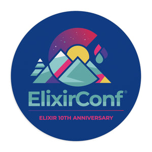 2022 ElixirConf Mouse Pad Blue