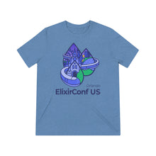 Load image into Gallery viewer, 2023 ElixirConf US Unisex Triblend Tee
