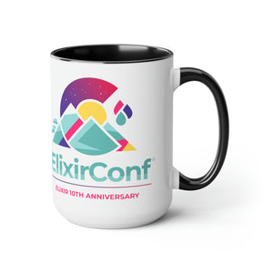 2022 ElixirConf Two-Tone Coffee Mugs, 15oz