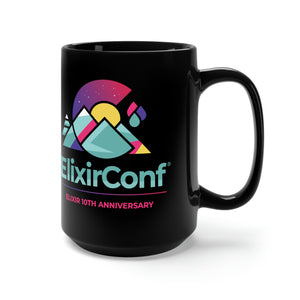 2022 ElixrConf Black Mug 15oz