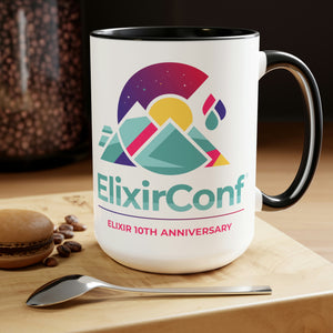 2022 ElixirConf Two-Tone Coffee Mugs, 15oz