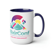 Load image into Gallery viewer, 2022 ElixirConf Two-Tone Coffee Mugs, 15oz
