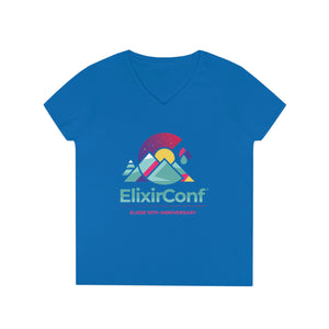 2022 ElixirConf Ladies' V-Neck T-Shirt (front only)